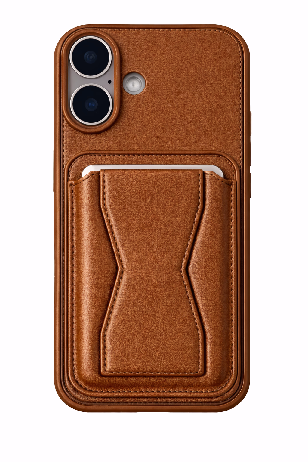 iPhone 16 - GeoCard Stand Case - Brown